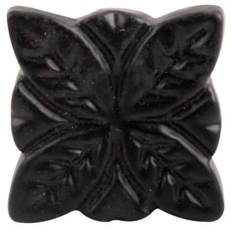 Black Four Leaf Metal Knobs
